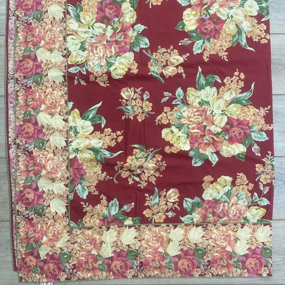 Vintage April Cornell Rectangle Tablecloth‎